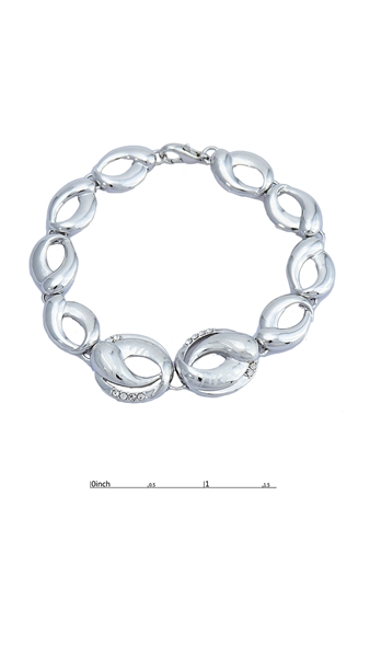 Picture of Flexible Designed Rhinestone Americas & Asia Bracelets