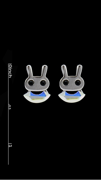 Picture of Durable Platinum Plated Rabbit Stud 