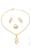 Picture of The Integrity Of  Gold Plated Rhinestone 3 Pieces Jewelry Sets