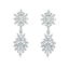 Show details for Copper Brass Cubic Zirconia Dangle Earrings 1JJ042432E