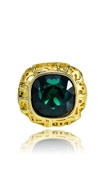 Picture of New Step Green Gold Plated Fashion Rings