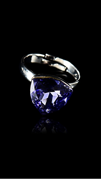 Picture of The Youthful And Fresh Style Of Single Stone Platinum Plated Fashion Rings