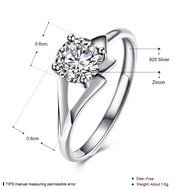 Picture of Independent Design White Platinum Plated Fashion Rings