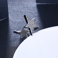 Picture of Simple And Elegant Gunmetel Plated White Fashion Rings