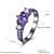 Picture of Natural Designed Gunmetel Plated Purple Fashion Rings