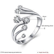 Picture of Superior Platinum Plated White Fashion Rings