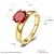 Picture of Good Quality Stainless Steel Red Fashion Rings