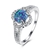 Picture of Online Wholesale Platinum Plated Blue Fashion Rings