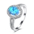 Picture of Attractive Platinum Plated Blue Fashion Rings
