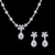 Picture of Cubic Zirconia Copper Brass Necklace And Earring Sets 1JJ050890S