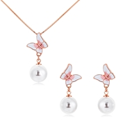 Picture of Artificial Pearl Small Necklace And Earring Sets 2YJ053526S