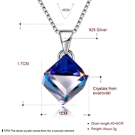Picture of  Swarovski Element Small Pendant Necklaces 3LK053659N