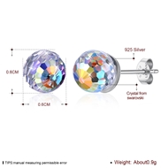 Picture of Casual 925 Sterling Silver Stud Earrings 3LK053724E