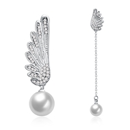 Show details for Artificial Pearl Holiday Dangle Earrings 3LK053764E