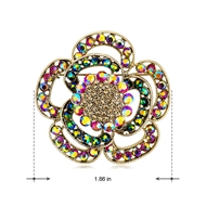 Picture of Zinc Alloy Artificial Crystal Brooches 2YJ053989