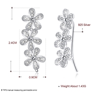 Picture of Flowers & Plants 925 Sterling Silver Big Stud Earrings 3LK054373E