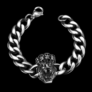 Picture of Sleek Holiday Oxide Link & Chain Bracelet Online Only