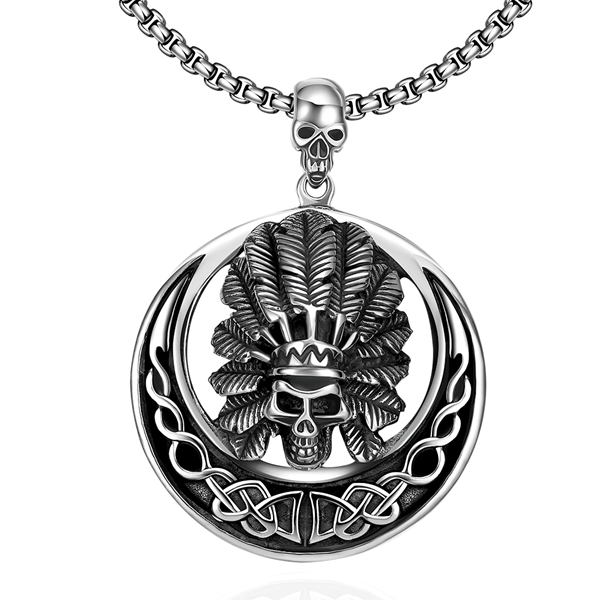Picture of Distinctive Oxide Punk Pendant Necklace As a Gift