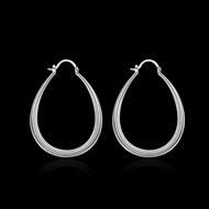 Picture of Casual Platinum Plated Small Hoop Earrings with Fast Shipping