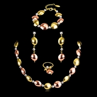 Picture of Casual Multi-tone Plated 4 Piece Jewelry Set with Fast Shipping