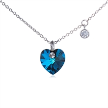 Show details for Love & Heart Zinc Alloy Pendant Necklace with Beautiful Craftmanship