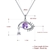 Picture of Classic Purple Pendant Necklace with Wow Elements
