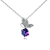 Picture of Sparkling Butterfly Zinc Alloy Pendant Necklace