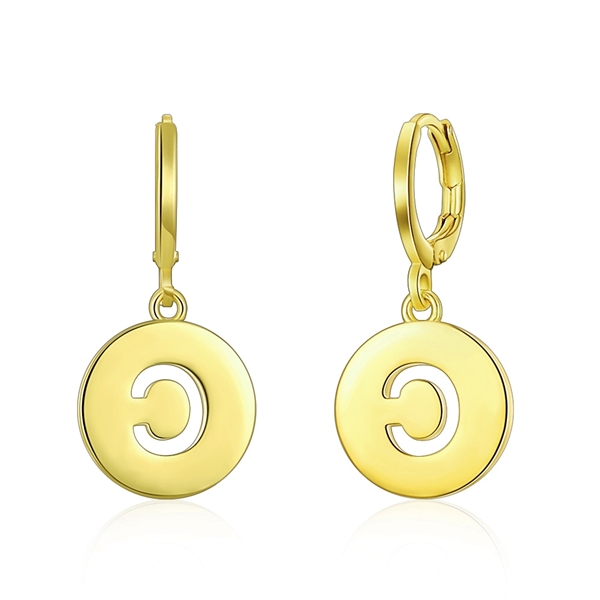 Picture of Attractive Gold Plated Copper or Brass Dangle Earrings Shopping