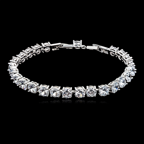 Picture of Casual Small Tennis Bracelet with Beautiful Craftmanship
