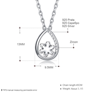 Picture of Filigree Small White Pendant Necklace