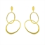 Show details for Unusual Casual Gold Plated Dangle Earrings