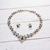 Picture of New Cubic Zirconia Colorful Necklace and Earring Set