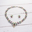 Show details for New Cubic Zirconia Colorful Necklace and Earring Set