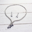 Show details for Charming Blue Luxury Necklace and Earring Set As a Gift
