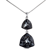 Picture of New Swarovski Element Black Pendant Necklace