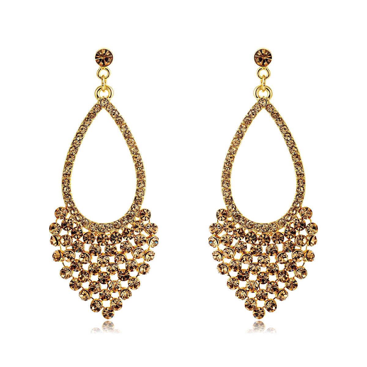 thumbnail image 2 of Wholesale Lot 50 Pairs Mixed Fashion Dangle Earrings - Gold/Silver Alloy 2 of 5