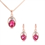 Show details for Irresistible Pink Classic Necklace and Earring Set As a Gift