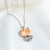 Picture of New Season Orange Platinum Plated Pendant Necklace with SGS/ISO Certification