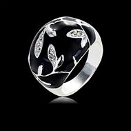Picture of Hot Selling Platinum Plated Casual Fashion Ring from Top Designer
