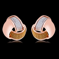 Picture of Dubai Rose Gold Plated Stud Earrings with Full Guarantee