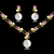 Picture of Brand New Colorful Gold Plated Necklace and Earring Set with SGS/ISO Certification