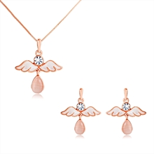 Show details for Need-Now White Small Necklace and Earring Set from Editor Picks