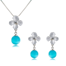 Show details for Classic Casual Necklace and Earring Set with Worldwide Shipping