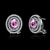 Picture of Charming Pink Cubic Zirconia Stud Earrings As a Gift