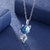 Picture of Brand New Blue 925 Sterling Silver Pendant Necklace with SGS/ISO Certification