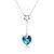 Picture of Need-Now Blue Swarovski Element Pendant Necklace with Full Guarantee