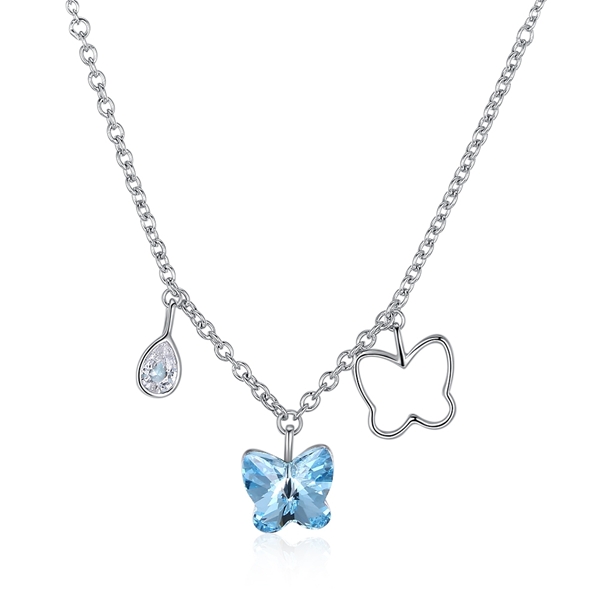 Picture of Unique Swarovski Element Butterfly Pendant Necklace