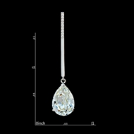 Picture of Natural Designed Zinc-Alloy Single Stone Drop & Dangle