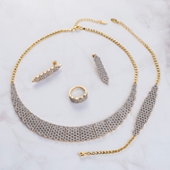 Picture of Copper or Brass White 4 Piece Jewelry Set Best Price