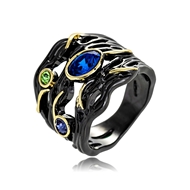 Picture of Low Cost Multi-tone Plated Classic Fashion Ring with Low Cost